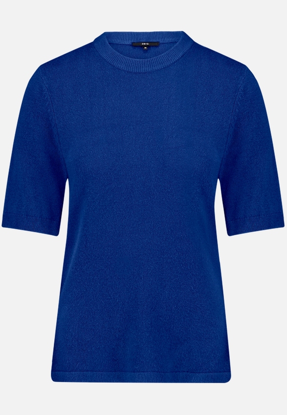 Basic-Strickpullover  kurzarm / Vorderseite