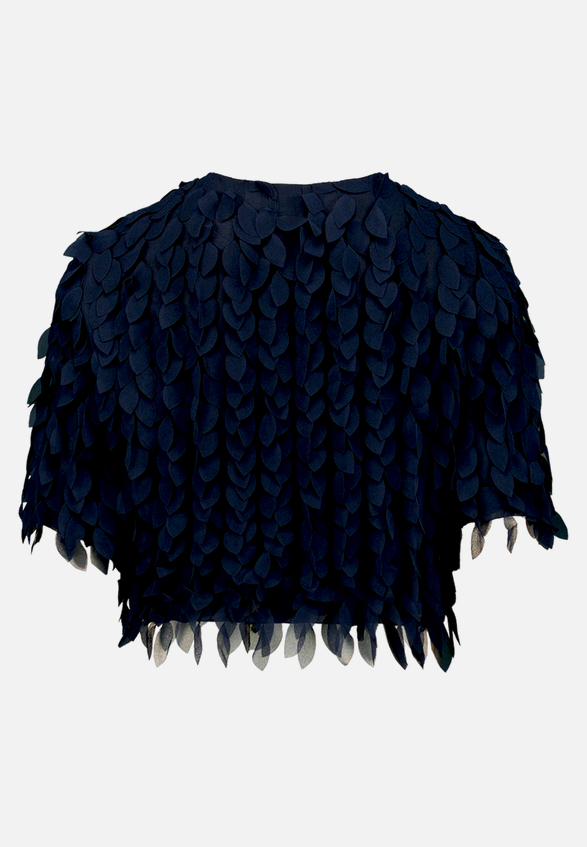 Blusenjacke gerader Schnitt / Rückseite
