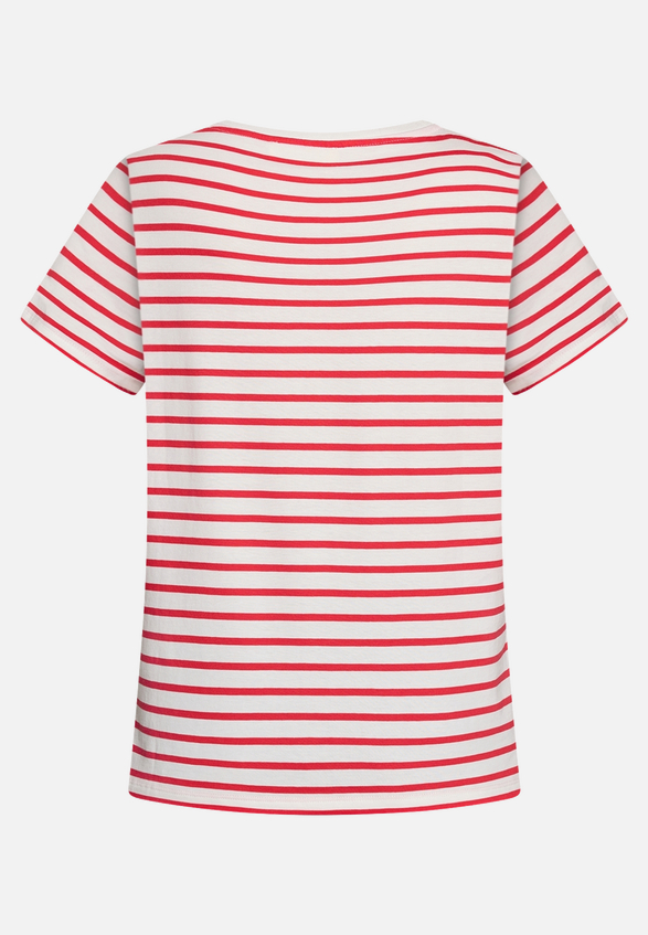 Kurzarm-Shirt mit Rundhalsausschnitt / Rückseite