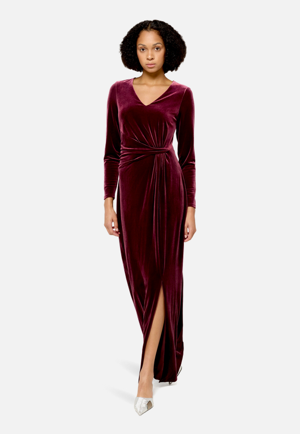 Abendkleid langarm / Modellfoto Vorderseite