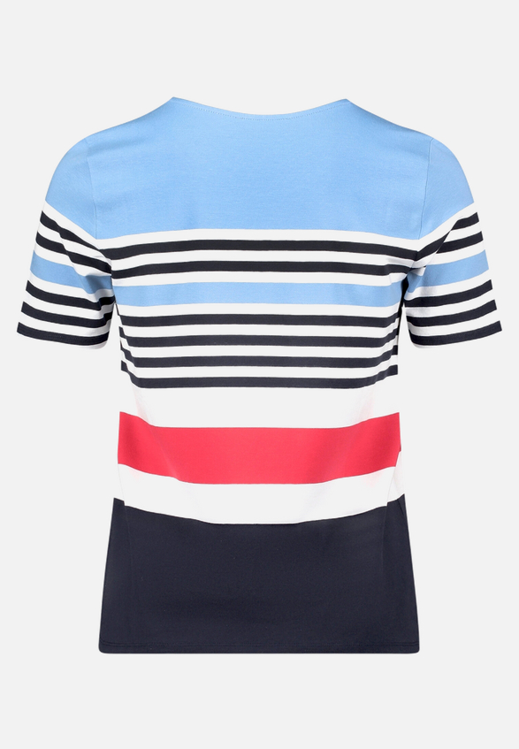 Basic Shirt mit Ringel / Rückseite