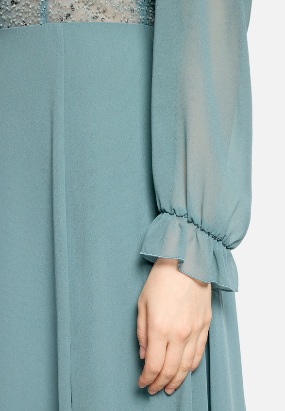 Bolero-Jacke mit gekräuseltem Ausschnitt / Detailbild