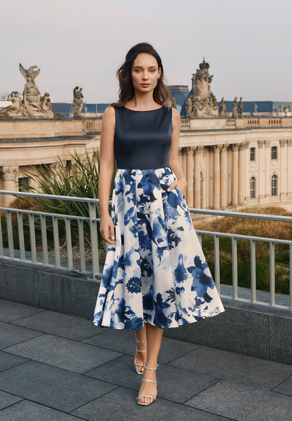 Cocktailkleid mit ausgestelltem Rock / Imagebild