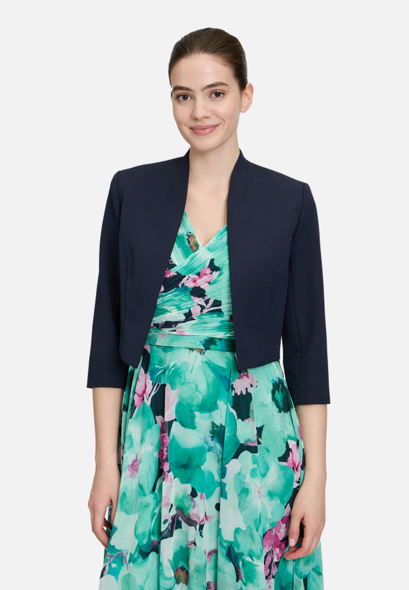 Blazer-Jacke ohne Verschluss / Modellfoto Vorderseite