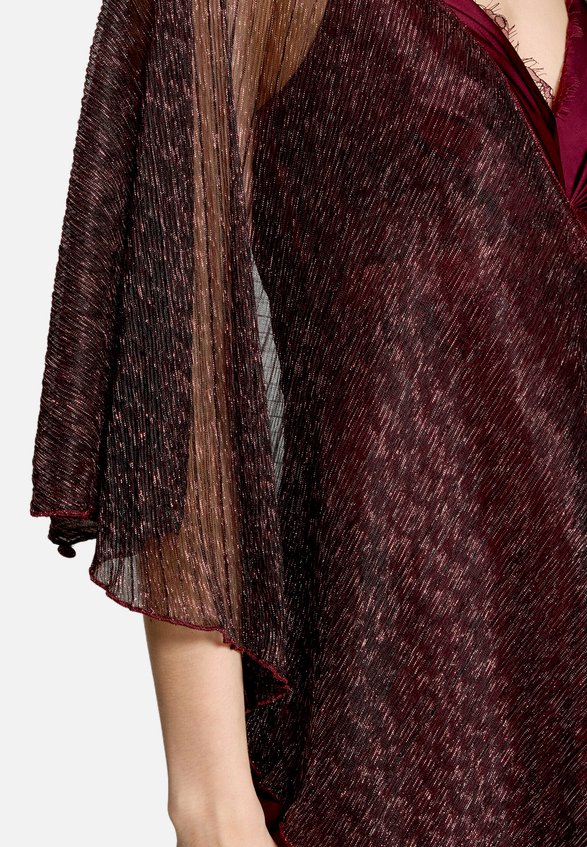 Cape im Glitzer-Look / Detailbild
