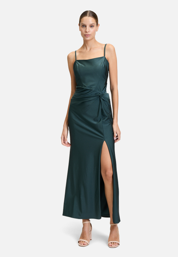 Abendkleid mit Raffung / Modellfoto Vorderseite