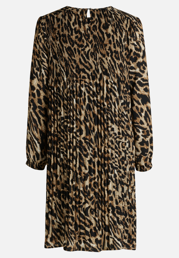 Plisseekleid langarm / Rückseite