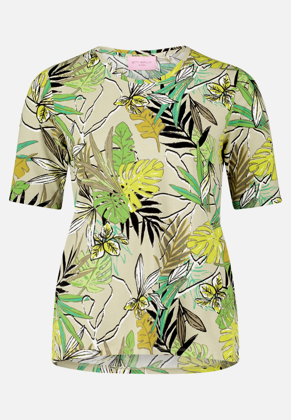 Basic Shirt mit Blumenprint / Vorderseite