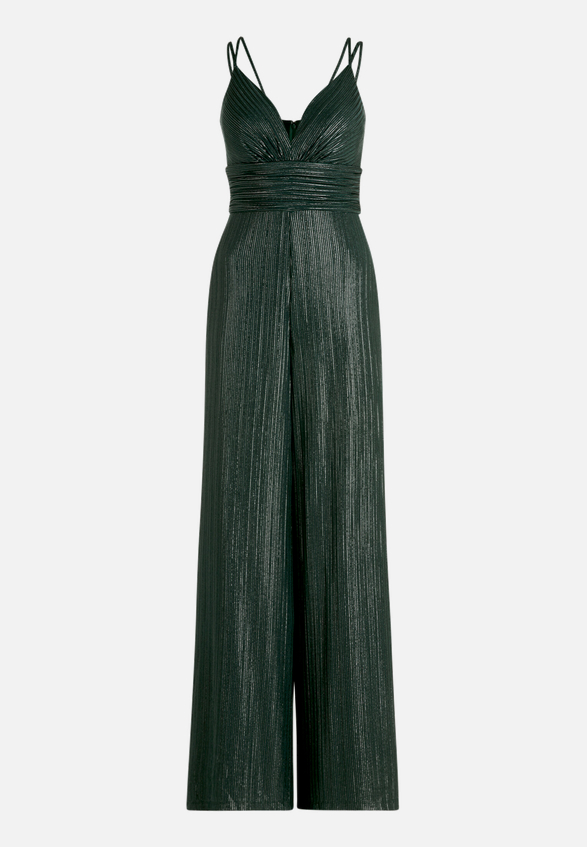 Jumpsuit mit Glanzeffekt / Vorderseite