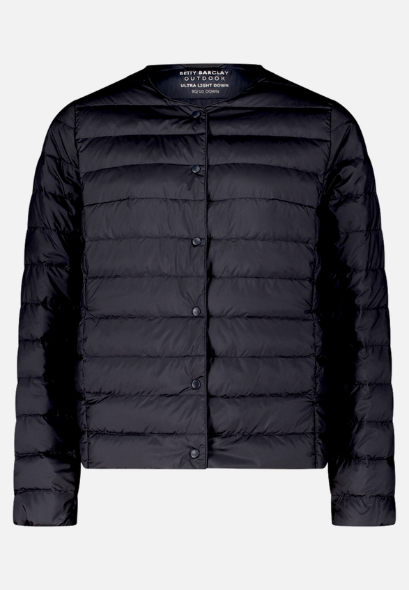 Daunen-Steppjacke mit Rundhalsausschnitt / Vorderseite