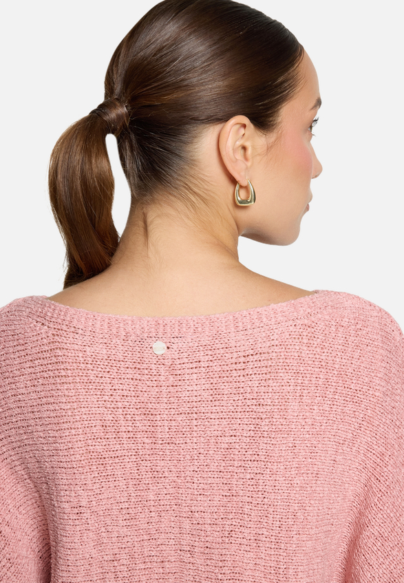 Strickpullover mit Fledermausärmeln / Detailbild