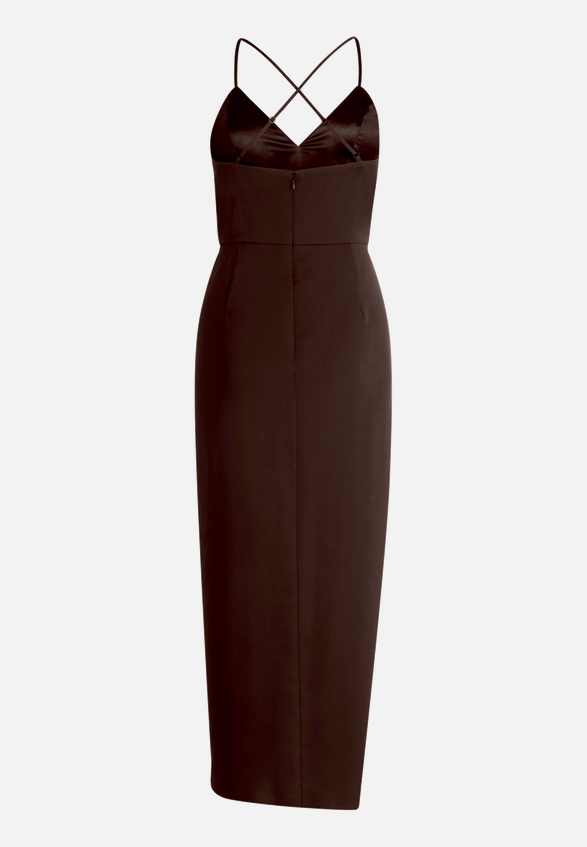 Abendkleid mit Raffung / Rückseite