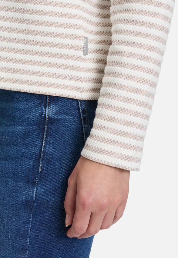 Sweatshirt mit U-Boot-Ausschnitt / Detailbild