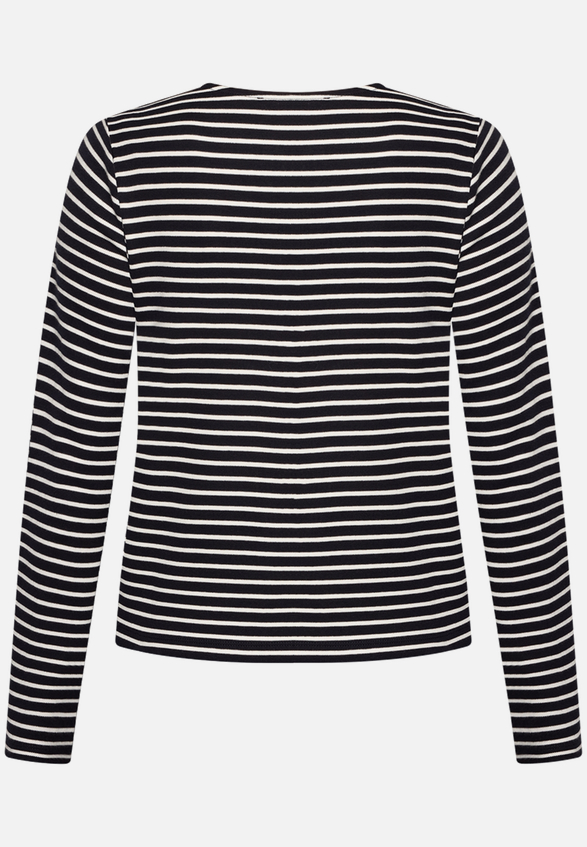 Sweatjacke mit Knopfleiste / Rückseite