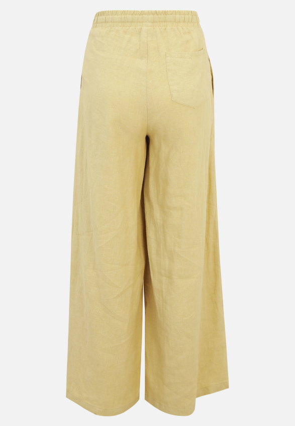Leinenhose unifarben / Rückseite