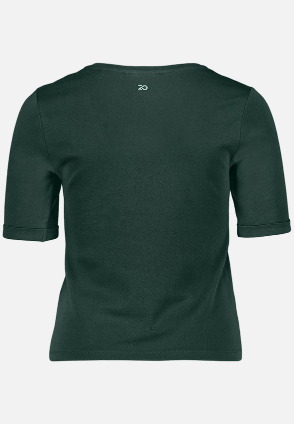 Basic-T-Shirt mit V-Ausschnitt / Rückseite