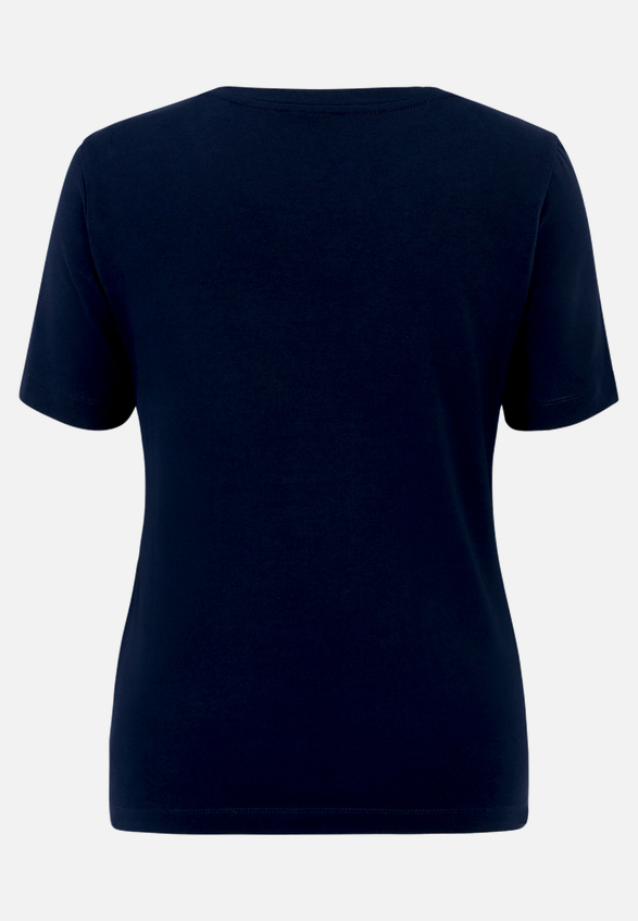 Basic Shirt mit Rundhalsausschnitt / Rückseite