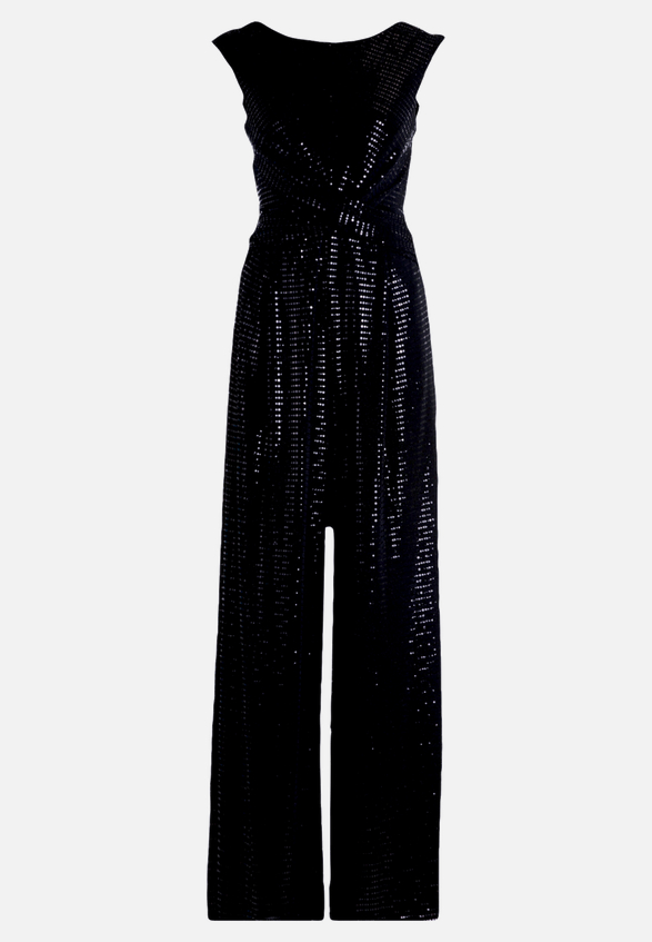 Jumpsuit im Glitzer-Look / Vorderseite