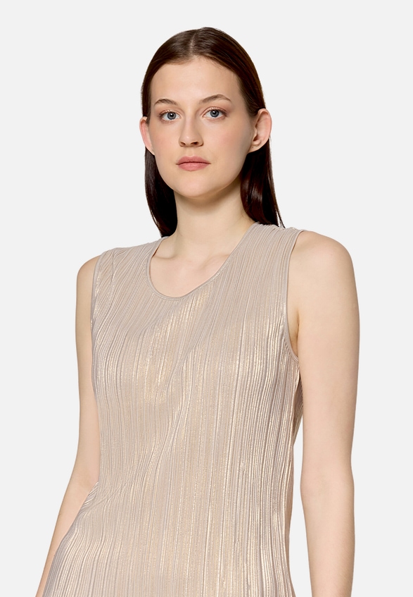 Casual-Shirt mit Glanzeffekt / Detailbild
