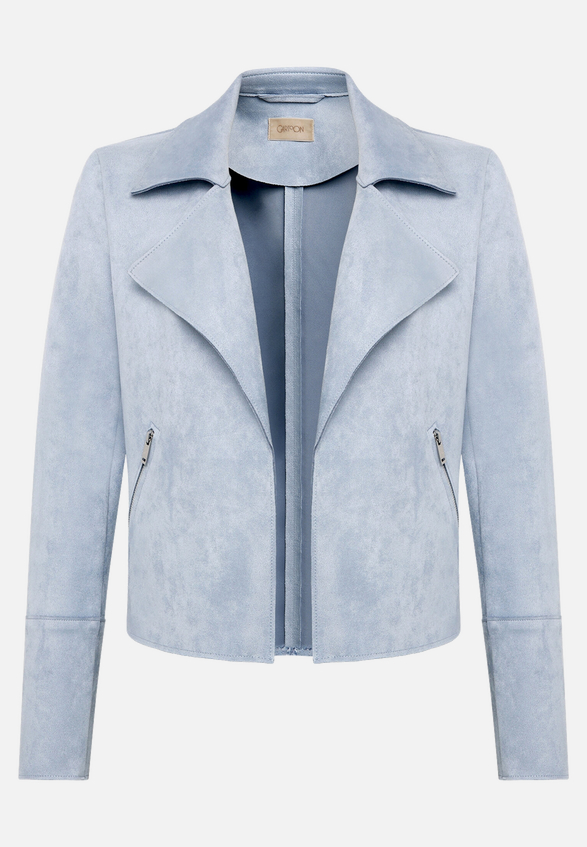 Blazer-Jacke mit offenem Saum / Vorderseite