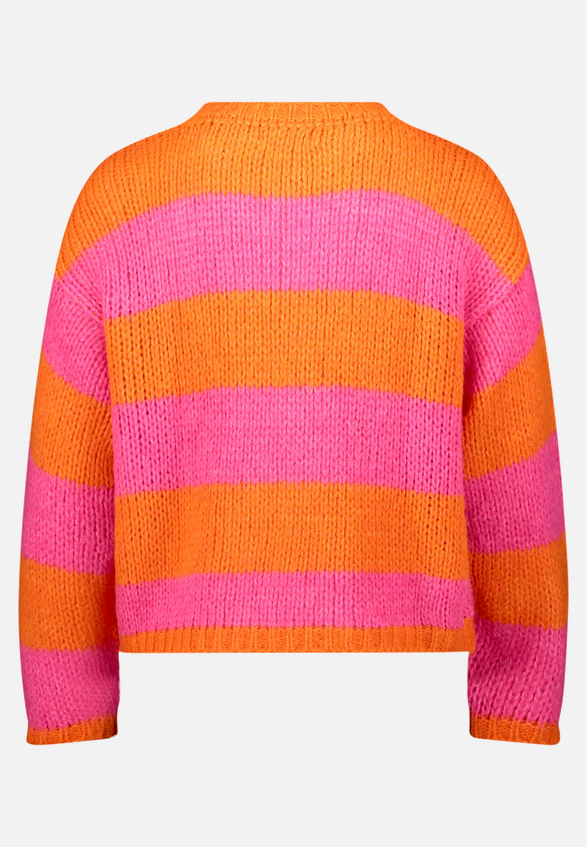 Strickpullover mit Rundhalsausschnitt / Rückseite