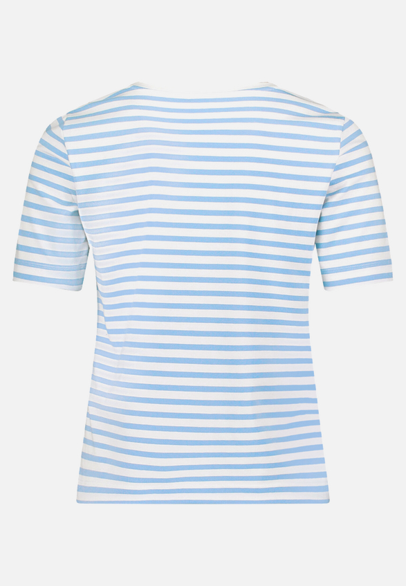Basic Shirt mit Ringel / Rückseite