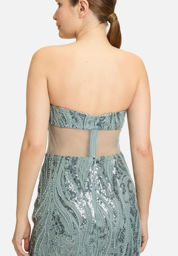 Abendkleid mit Pailletten / Detailbild