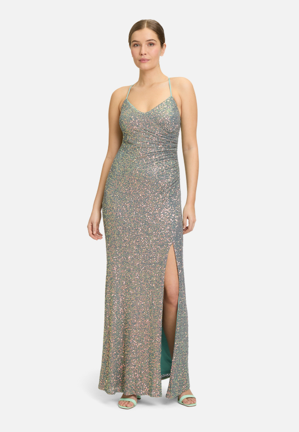 Abendkleid figurbetont / Modellfoto Vorderseite (Outfit)