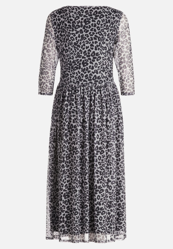 Maxikleid mit Leoprint / Rückseite