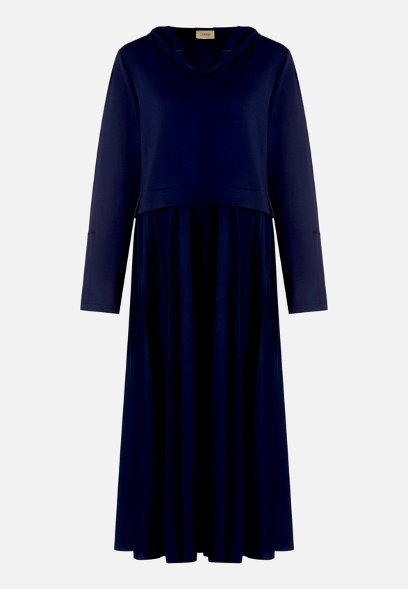Casual-Kleid mit Kapuze / Vorderseite