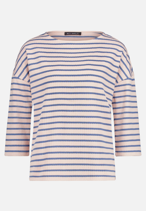 Oversized-Shirt  mit Streifen  / Vorderseite
