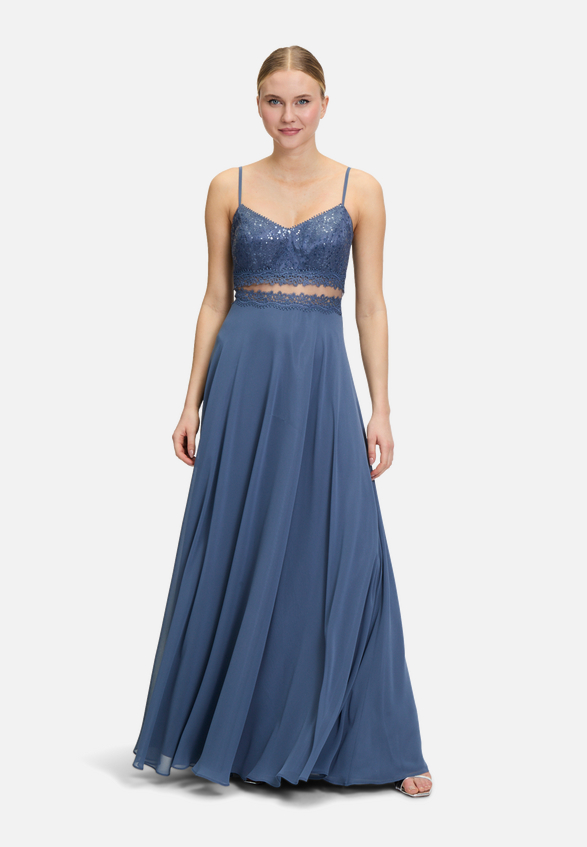 Abendkleid mit Spitze / Modellfoto Vorderseite