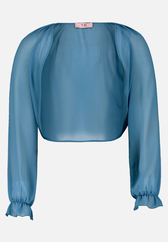 Bolero-Jacke mit gekräuseltem Ausschnitt / Vorderseite