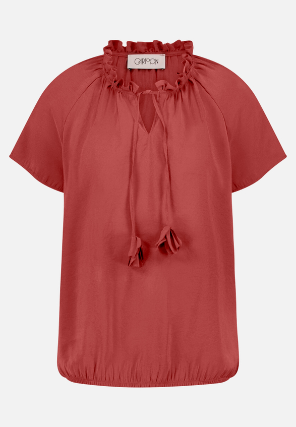 Casual-Bluse mit Raffung / Vorderseite