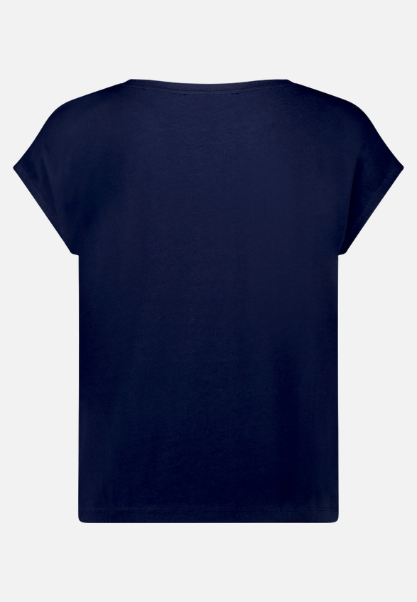 Patchwork-Shirt mit Print / Rückseite