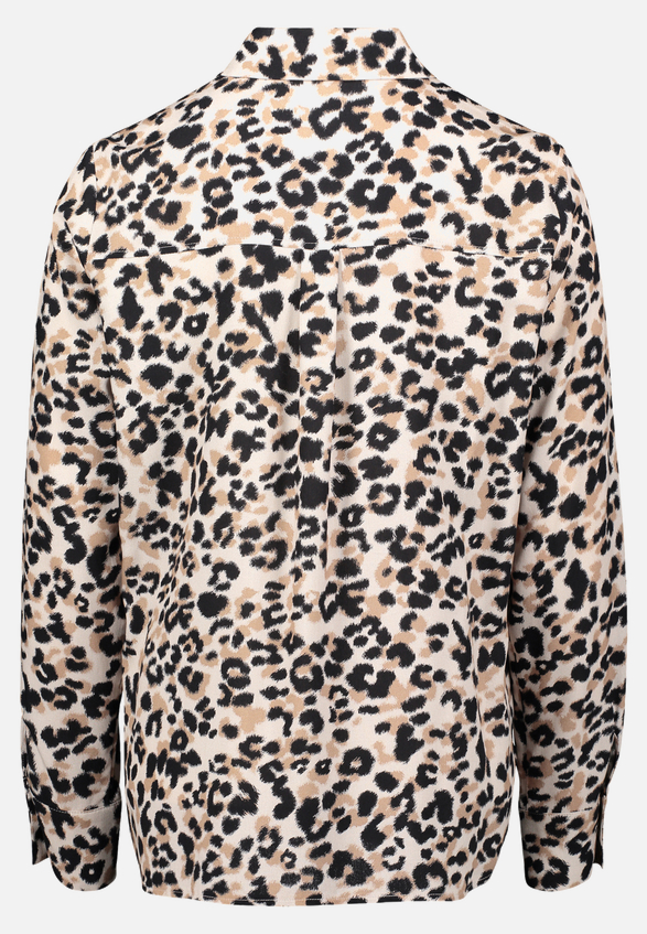 Hemdbluse mit Print / Rückseite