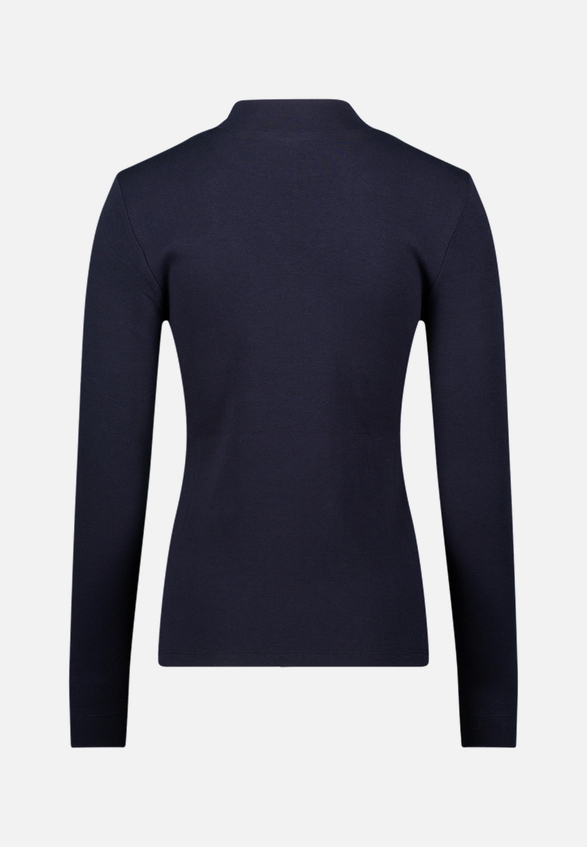 Langarmshirt mit Stehkragen / Rückseite