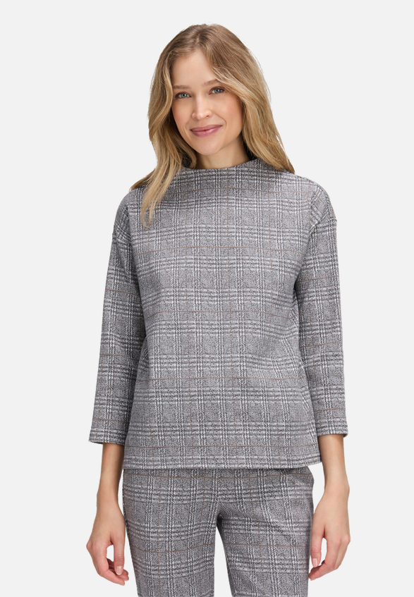 Sweatshirt mit Kragen / Modellfoto Vorderseite