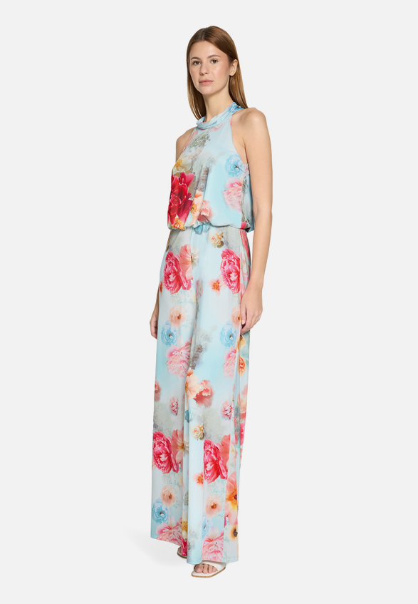 Jumpsuit mit Blumenprint / Modellfoto Vorderseite (Outfit)