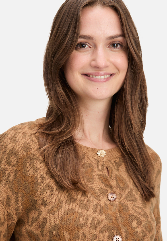 Strick-Cardigan mit Rundhalsausschnitt / Detailbild