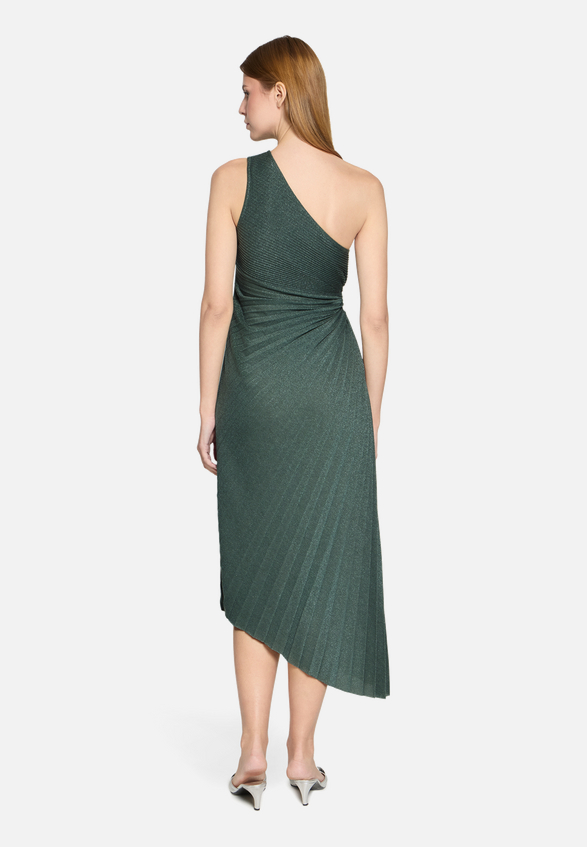 Abendkleid im Glitzer-Look / Modellfoto Rückseite