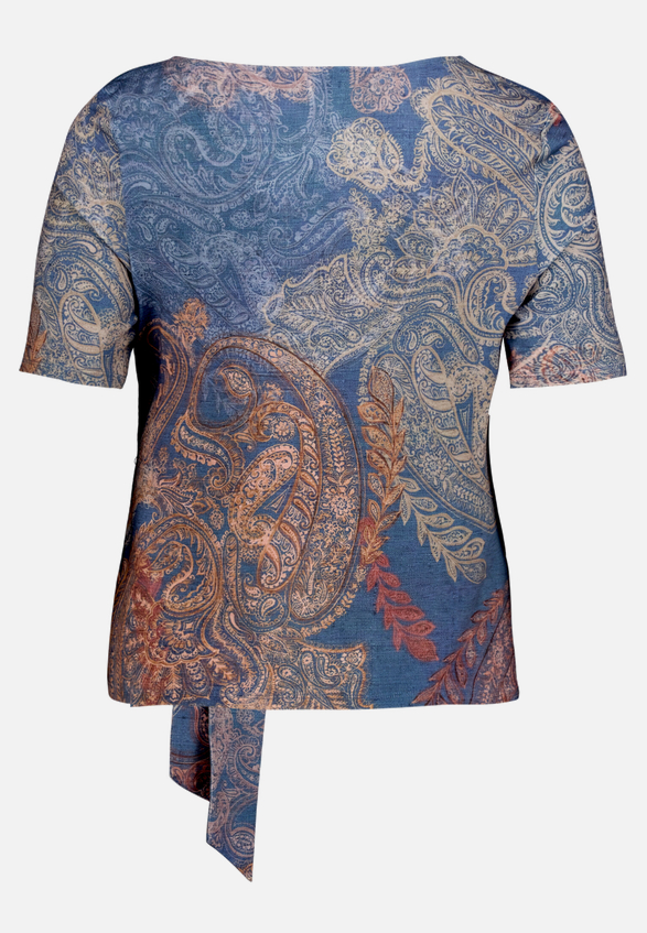 T-Shirt  mit Paisley-Muster / Rückseite