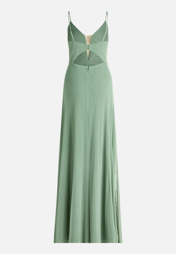 Abendkleid mit Lurexfaden / Rückseite
