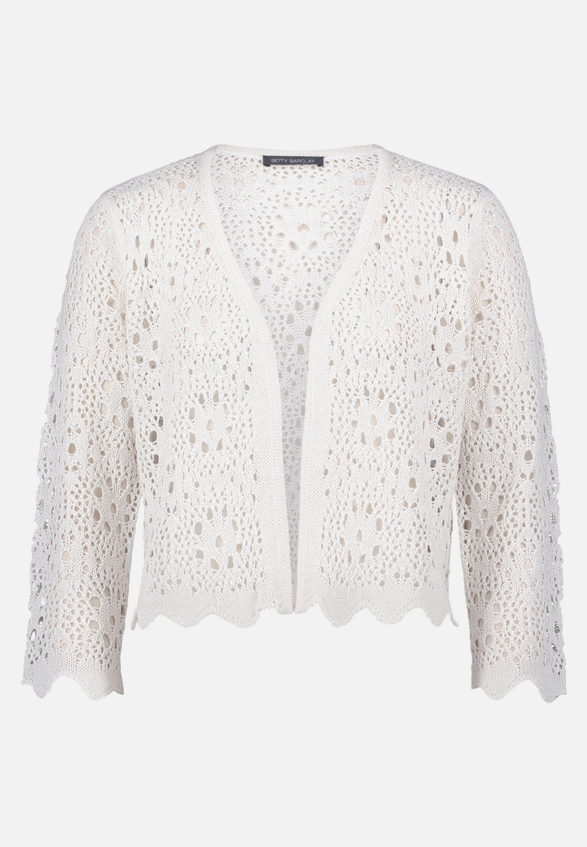Sommer-Strickjacke mit 3/4 Arm / Vorderseite