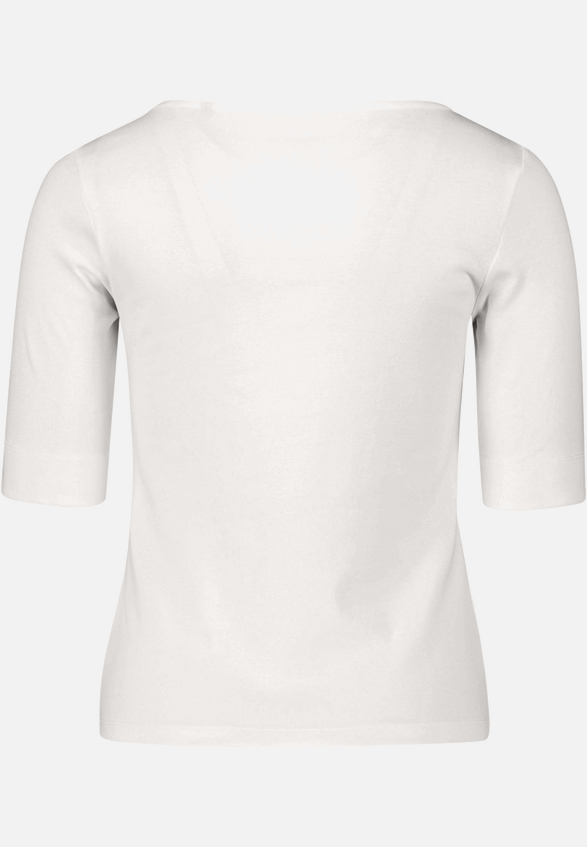 Basic Shirt  mit U-Boot-Ausschnitt / Rückseite