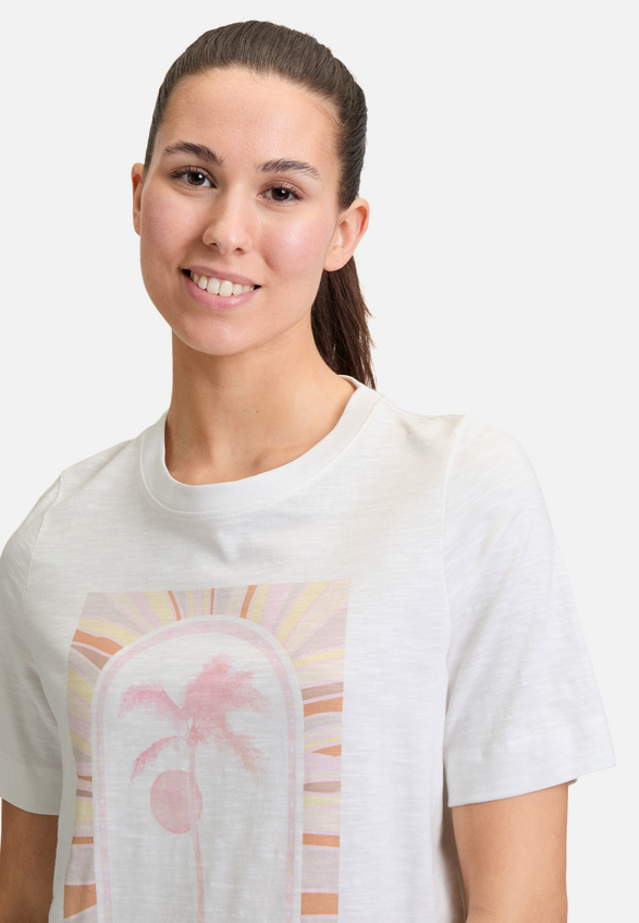 Printshirt mit Rundhalsausschnitt / Detailbild
