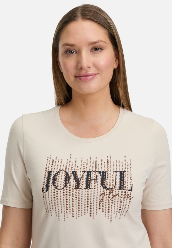 Basic Shirt mit Placement / Detailbild