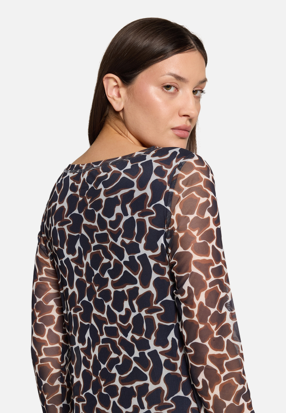 Langarm-Shirt mit Animalprint / Detailbild