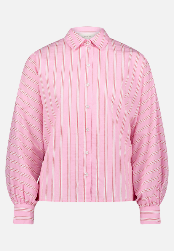 Oversize-Bluse mit Streifen / Vorderseite