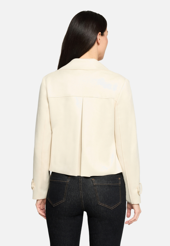 Casual-Jacke mit Taschen / Modellfoto Rückseite